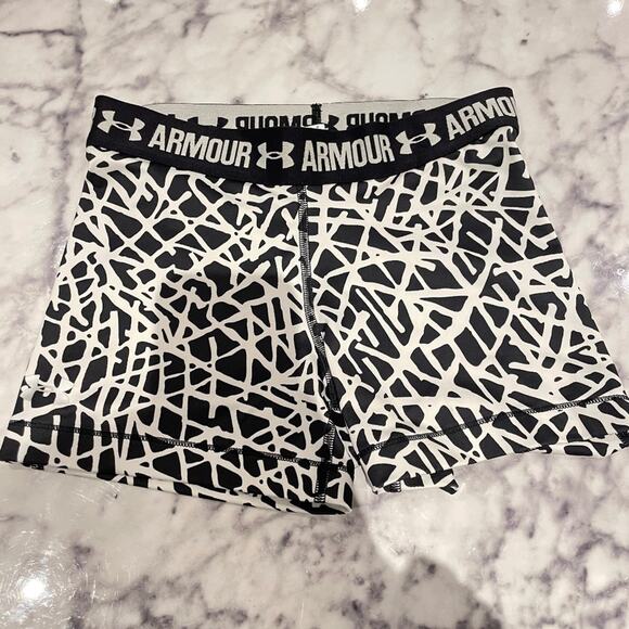 Under Armour UA Women's HeatGear Armour Printed 3" Shorts Small - Picture 2 of 2